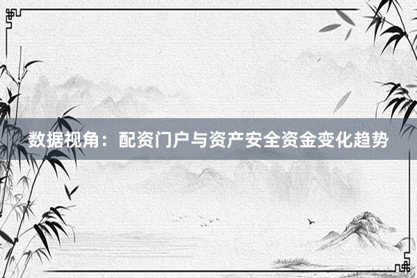 数据视角：配资门户与资产安全资金变化趋势
