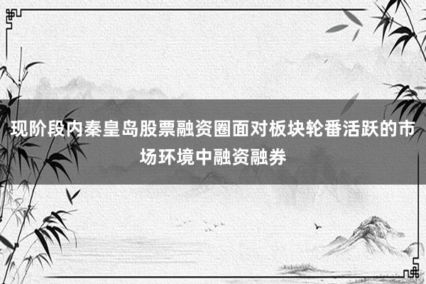 现阶段内秦皇岛股票融资圈面对板块轮番活跃的市场环境中融资融券
