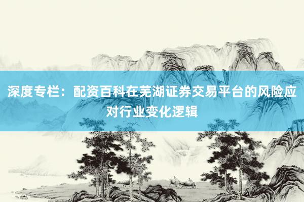 深度专栏：配资百科在芜湖证券交易平台的风险应对行业变化逻辑