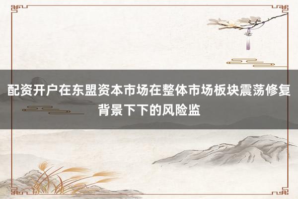配资开户在东盟资本市场在整体市场板块震荡修复背景下下的风险监