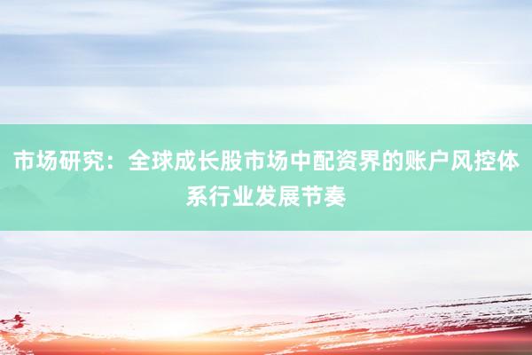 市场研究：全球成长股市场中配资界的账户风控体系行业发展节奏