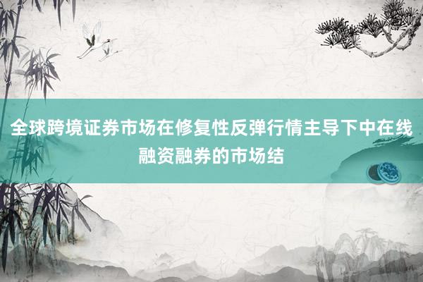 全球跨境证券市场在修复性反弹行情主导下中在线融资融券的市场结