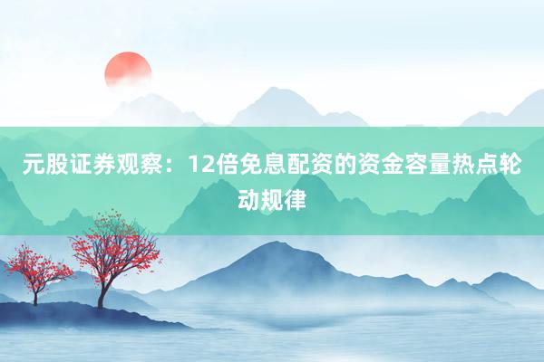 元股证券观察：12倍免息配资的资金容量热点轮动规律