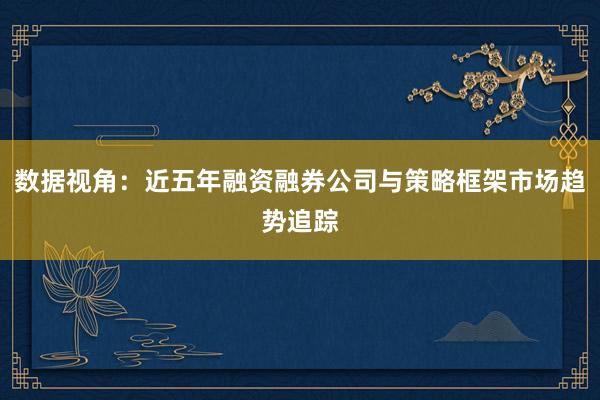 数据视角：近五年融资融券公司与策略框架市场趋势追踪