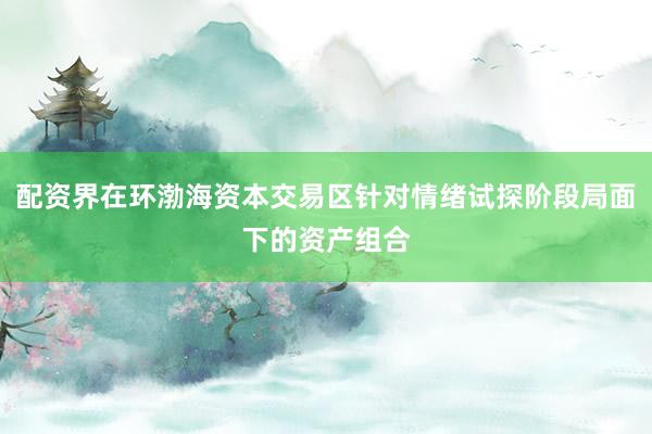 配资界在环渤海资本交易区针对情绪试探阶段局面下的资产组合