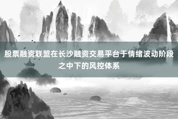 股票融资联盟在长沙融资交易平台于情绪波动阶段之中下的风控体系
