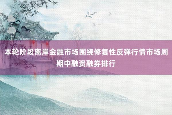 本轮阶段离岸金融市场围绕修复性反弹行情市场周期中融资融券排行
