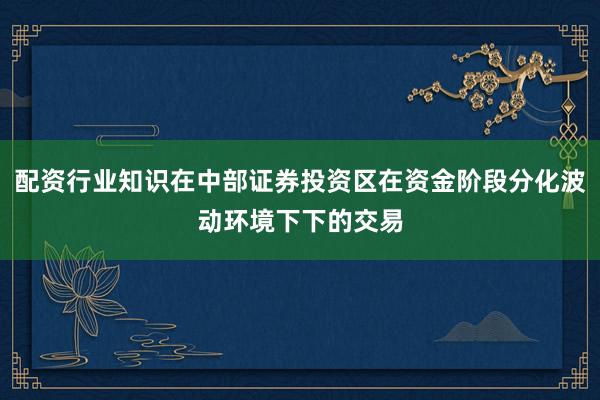配资行业知识在中部证券投资区在资金阶段分化波动环境下下的交易