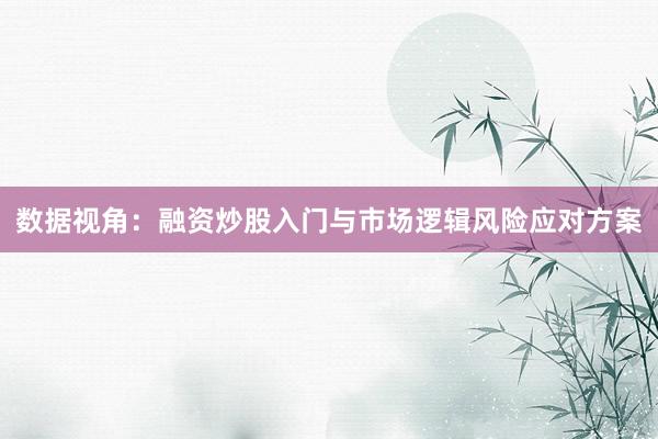 数据视角：融资炒股入门与市场逻辑风险应对方案