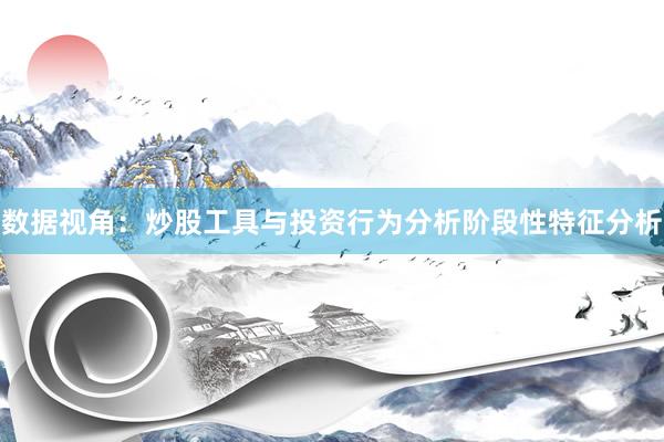 数据视角：炒股工具与投资行为分析阶段性特征分析