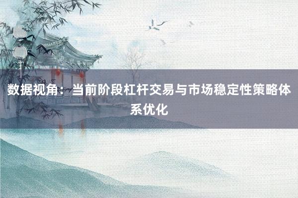 数据视角：当前阶段杠杆交易与市场稳定性策略体系优化