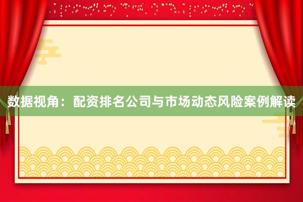 数据视角：配资排名公司与市场动态风险案例解读