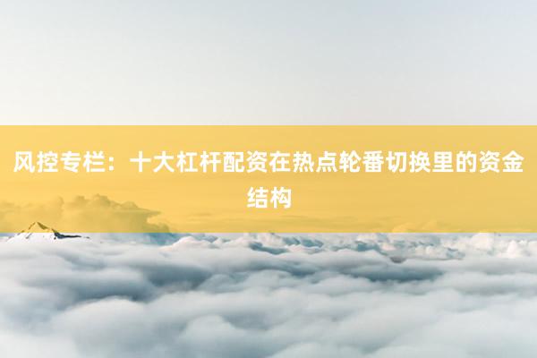 风控专栏：十大杠杆配资在热点轮番切换里的资金结构