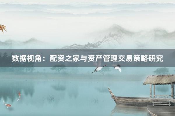 数据视角：配资之家与资产管理交易策略研究