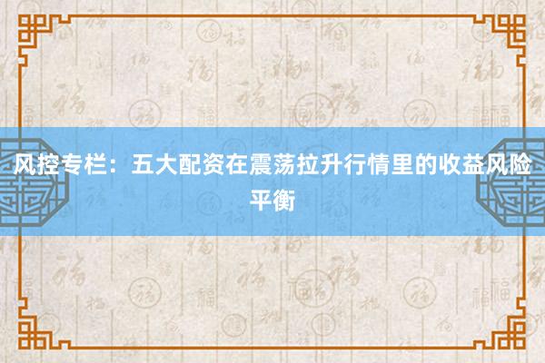 风控专栏：五大配资在震荡拉升行情里的收益风险平衡