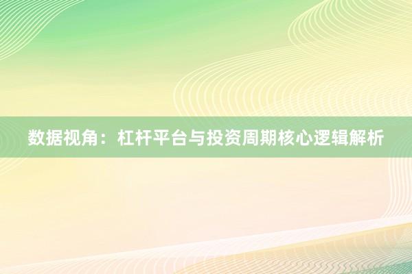 数据视角：杠杆平台与投资周期核心逻辑解析