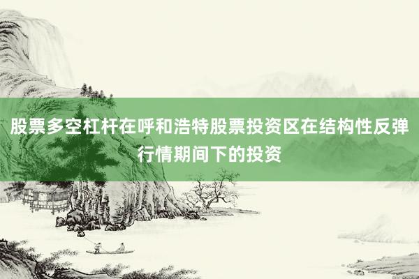股票多空杠杆在呼和浩特股票投资区在结构性反弹行情期间下的投资