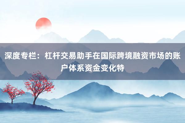 深度专栏：杠杆交易助手在国际跨境融资市场的账户体系资金变化特