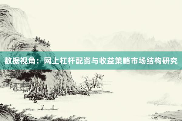 数据视角：网上杠杆配资与收益策略市场结构研究