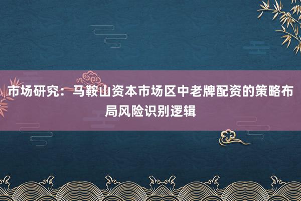 市场研究：马鞍山资本市场区中老牌配资的策略布局风险识别逻辑