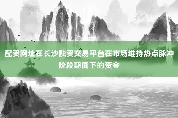 配资网址在长沙融资交易平台在市场维持热点脉冲阶段期间下的资金