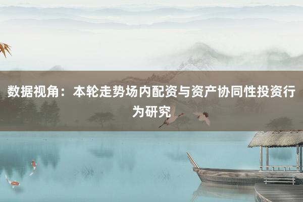 数据视角：本轮走势场内配资与资产协同性投资行为研究