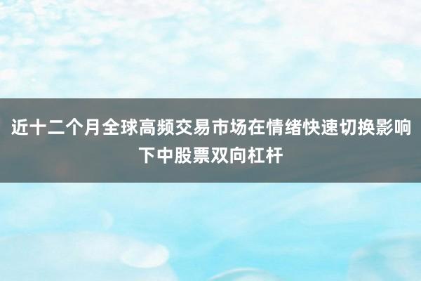 近十二个月全球高频交易市场在情绪快速切换影响下中股票双向杠杆