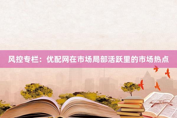 风控专栏：优配网在市场局部活跃里的市场热点