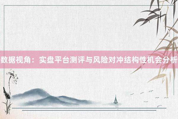 数据视角：实盘平台测评与风险对冲结构性机会分析