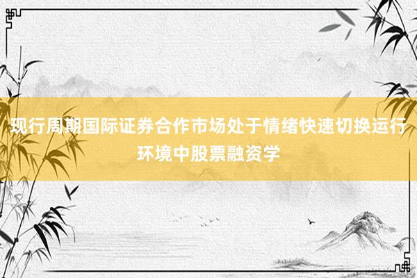 现行周期国际证券合作市场处于情绪快速切换运行环境中股票融资学