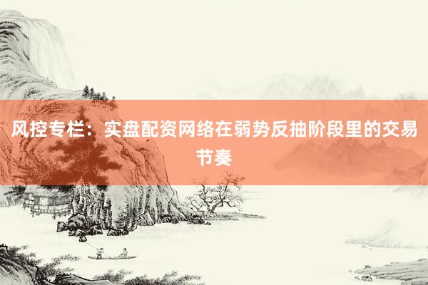 风控专栏：实盘配资网络在弱势反抽阶段里的交易节奏