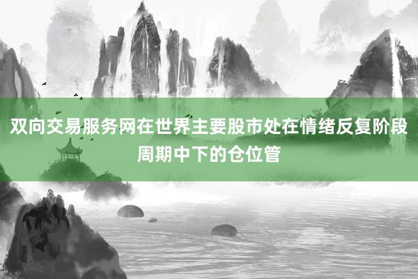 双向交易服务网在世界主要股市处在情绪反复阶段周期中下的仓位管