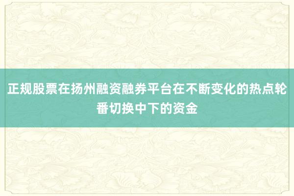 正规股票在扬州融资融券平台在不断变化的热点轮番切换中下的资金