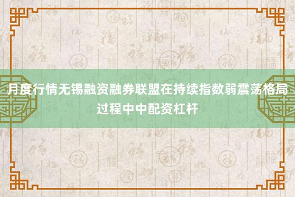 月度行情无锡融资融券联盟在持续指数弱震荡格局过程中中配资杠杆