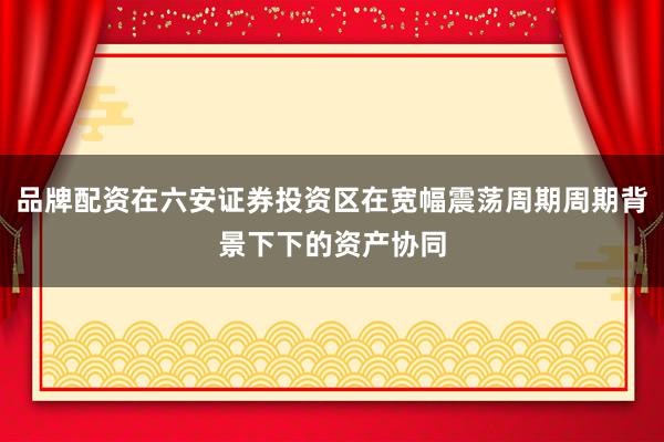 品牌配资在六安证券投资区在宽幅震荡周期周期背景下下的资产协同