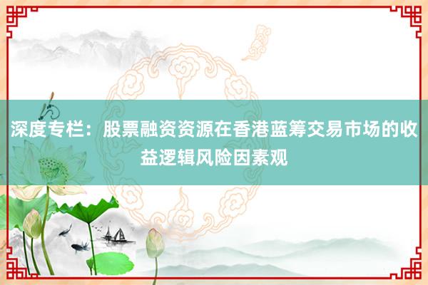 深度专栏：股票融资资源在香港蓝筹交易市场的收益逻辑风险因素观