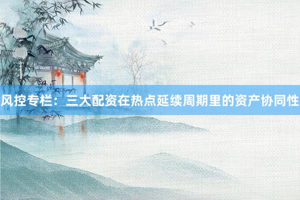 风控专栏：三大配资在热点延续周期里的资产协同性