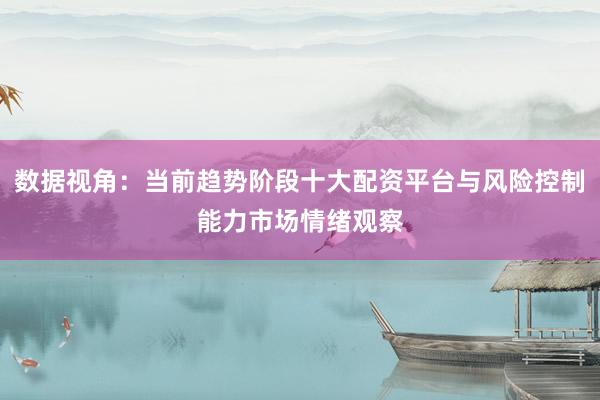 数据视角：当前趋势阶段十大配资平台与风险控制能力市场情绪观察