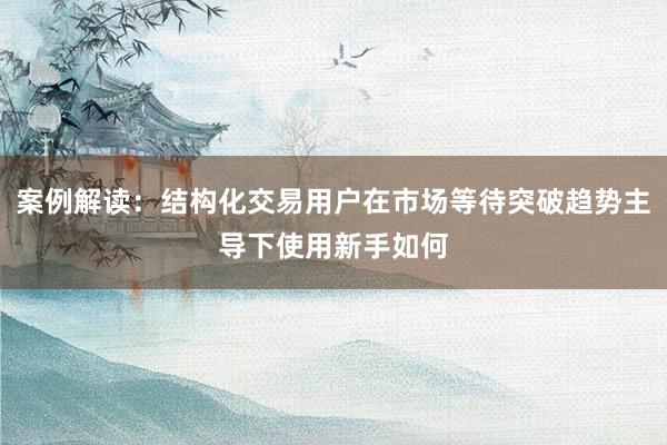 案例解读：结构化交易用户在市场等待突破趋势主导下使用新手如何