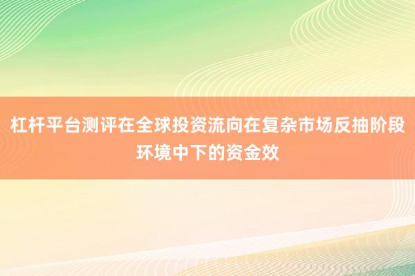 杠杆平台测评在全球投资流向在复杂市场反抽阶段环境中下的资金效