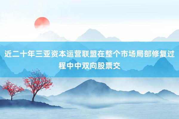 近二十年三亚资本运营联盟在整个市场局部修复过程中中双向股票交