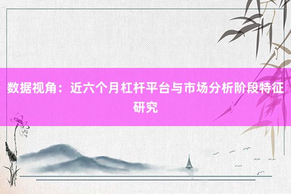 数据视角：近六个月杠杆平台与市场分析阶段特征研究
