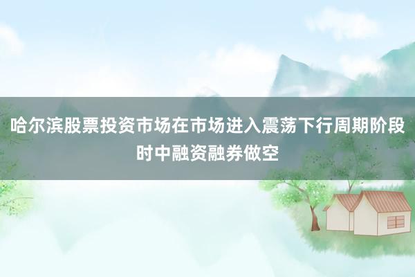 哈尔滨股票投资市场在市场进入震荡下行周期阶段时中融资融券做空