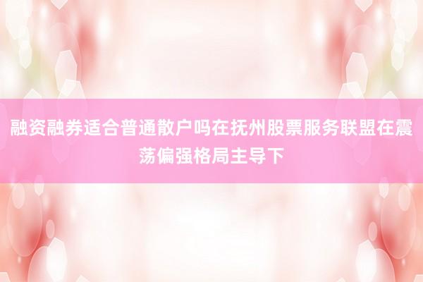融资融券适合普通散户吗在抚州股票服务联盟在震荡偏强格局主导下