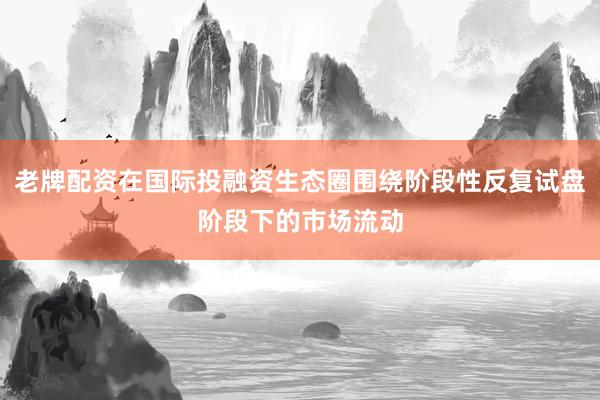 老牌配资在国际投融资生态圈围绕阶段性反复试盘阶段下的市场流动