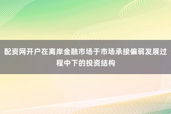 配资网开户在离岸金融市场于市场承接偏弱发展过程中下的投资结构