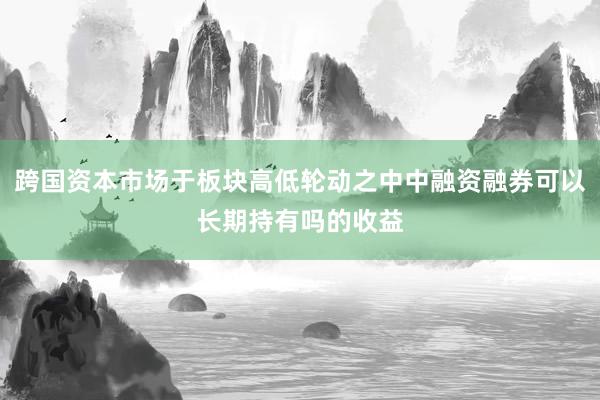 跨国资本市场于板块高低轮动之中中融资融券可以长期持有吗的收益