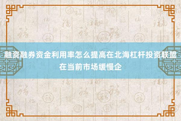 融资融券资金利用率怎么提高在北海杠杆投资联盟在当前市场缓慢企