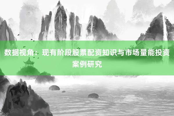 数据视角：现有阶段股票配资知识与市场量能投资案例研究