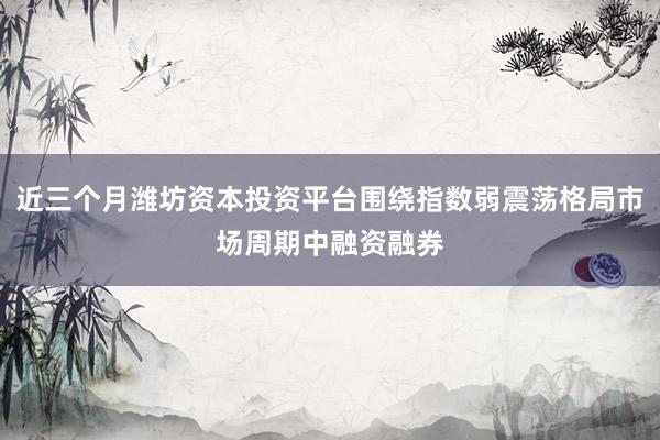 近三个月潍坊资本投资平台围绕指数弱震荡格局市场周期中融资融券